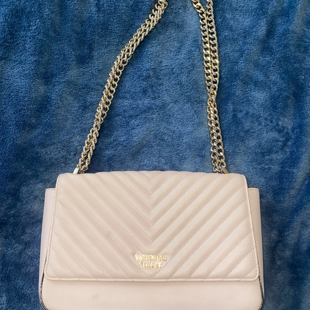 Victoria's Secret light pink Quilted Shoulder Bag